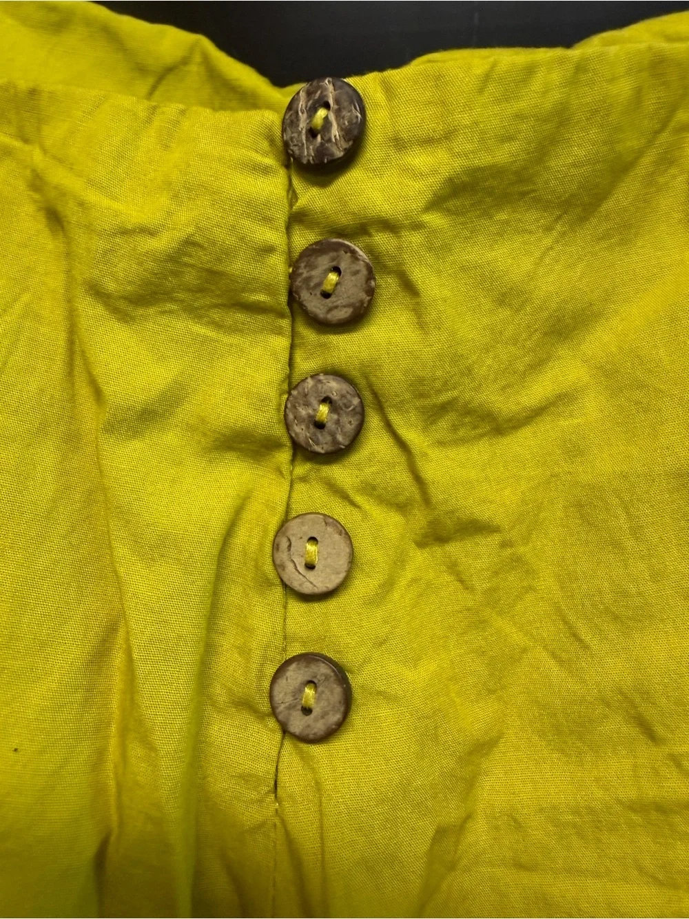 Free People Green/Yellow Mini Dress - Picture 2 of 3